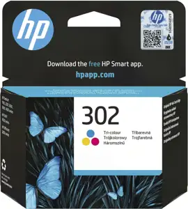 HP tinta No. 302, tri color, F6U65AE
