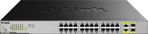 D-Link DGS-1026MP 24-Port 10/100/1000Mbps Desktop, Gigabit, PoE + 2G