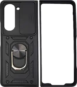MM TPU SAM GALAXY Z FOLD 5 ANTI-SHOCK WITH RING crna