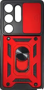 MM TPU SAM GALAXY S25 ULTRA - ANTI-SHOCK WITH RING crvena