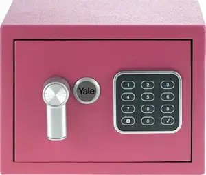 Yale YSV/170/DB2/P Freestanding safe 3.8 l Steel Pink