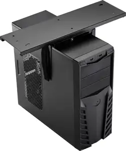 Maclean MC-885 B Under Desk Computer Holder Black Adjustable Max. 10kg.