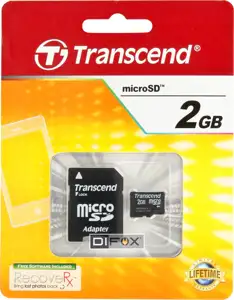 Memorijska kartica Transcend 2GB MicroSD, sa adapterom