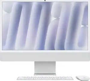 Apple 24-inch iMac with Retina 4.5K display: Apple M4 chip with 10-core CPU and 10-core GPU, 16GB, 512GB SSD - Silver