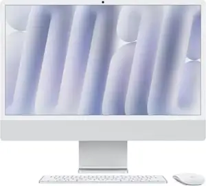 APPLE iMac Z1EJ 59,62cm 23,5Zoll Standardglas M4 10C CPU/10C GPU/16C N.E. 16GB 512GB SSD Gbit Eth MM NumKey TID DE Silber