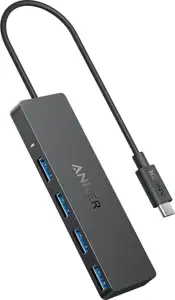 Anker Ultra Slim 4-port USB-C hub black