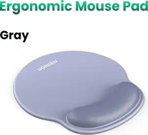 Ugreen ergonomic mouse pad with wrist rest - gray blue