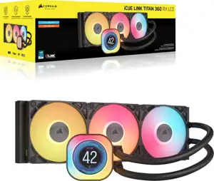 Vodeno Hlađenje Corsair Titan 360 RXLCD AIO, 360mm Radiator, Liquid CPU Cooler, CW-9061023-WW