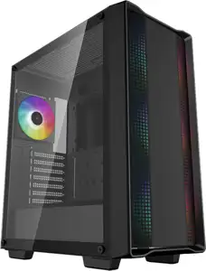 Case DeepCool CC560 ARGB V2, ATX, RGB, Tempered Glass, Black