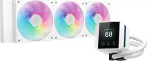 AIO Liquid Cooler DeepCool MYSTIQUE 360 ARGB, 360mm, LCD, White