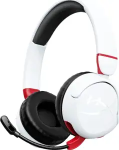 Dječje slušalice HyperX Cloud Mini Kids Wireless, bežične, gaming, mikrofon, over-ear, PC, PS4, PS5, Switch, White, 7G8F2AA