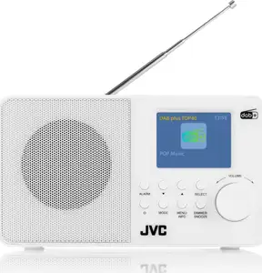 JVC DAB radio RA-E611W-DAB white