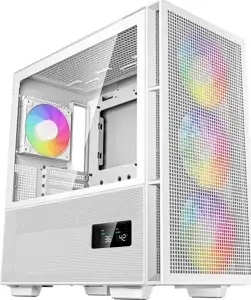 Case DeepCool CH560 Digital WH, E-ATX, ARGB, LCD, Tempered Glass, White