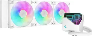 AIO Liquid Cooler DeepCool LT360 ARGB, 360mm, RGB, White
