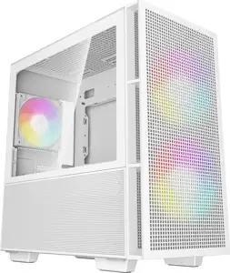 Case DeepCool CH360 Digital, Micro-ATX, ARGB, LCD, Tempered Glass, White