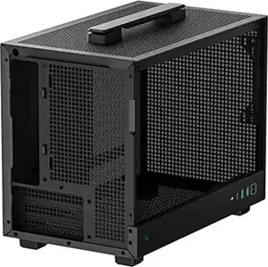 Case DeepCool CH160 WH, Mini-ITX, Tempered Glass, Black