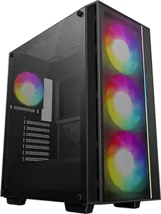 Case DeepCool MATREXX 55 MESH V4 C, ATX, ARGB, Tempered Glass, Black