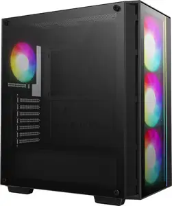 Case DeepCool MATREXX 55 V4 C, ATX, ARGB, Tempered Glass, Black