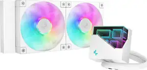 AIO Liquid Cooler DeepCool LT240 WH ARGB, 240mm, RGB, white