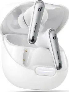 Anker Soundcore Liberty 4 NC wireless headphones, white.