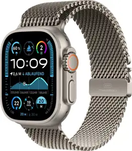 APPLE Watch Ultra 2 GPS + Cellular 49mm Natural Titanium Case with Natural Titanium Milanese Loop - S