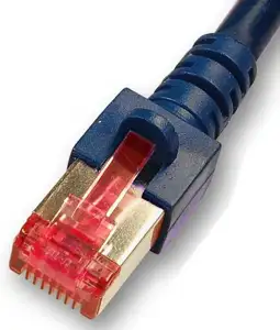 S/FTP prespojni kabel Cat.6 LSZH Cu AWG27, crni, 0,15 m