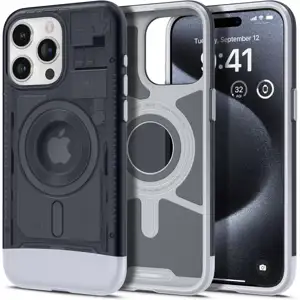 Spigen Classic C1 MagSafe, graphite - iPhone 15 Pro Max (ACS06607)
