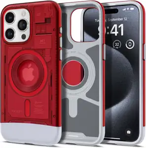 Spigen Classic C1 MagSafe, ruby - iPhone 15 Pro (ACS06744)