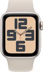 APPLE Watch SE GPS 40mm Starlight Aluminium Case with Starlight Sport Band - S/M