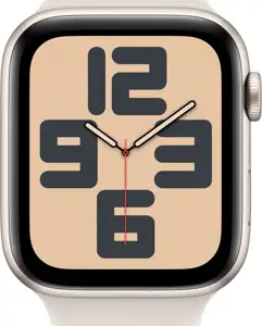 APPLE Watch SE GPS 44mm Starlight Aluminium Case with Starlight Sport Band - S/M