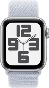 APPLE Watch SE GPS 40mm Silver Aluminium Case with Blue Cloud Sport Loop