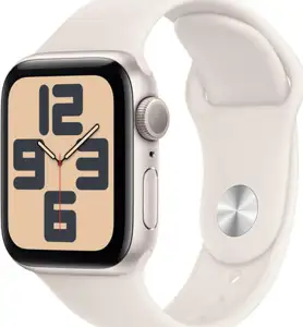 APPLE Watch SE GPS 40mm Starlight Aluminium Case with Starlight Sport Band - M/L