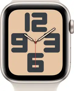 APPLE Watch SE GPS + Cellular 44mm Starlight Aluminium Case with Starlight Sport Band - M/L