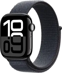 APPLE Watch Series 10 GPS + Cellular 42mm Jet Black Aluminium Case with Ink Sport Loop