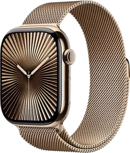 APPLE Watch Series 10 GPS + Cellular 42mm Silver Aluminium Case with Denim Sport Band - S/M