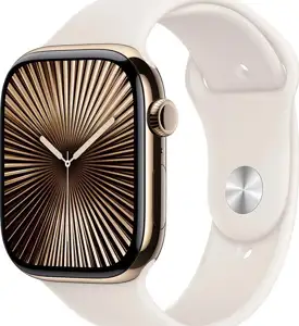 APPLE Watch Series 10 GPS + Cellular 46mm Rose Gold Aluminium Case with Light Blush Sport Band - S/M