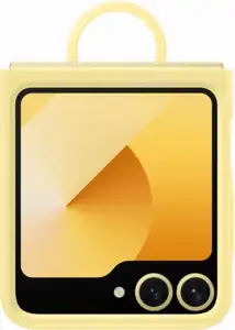 Samsung Silicone Case with Ring Z Flip 6 žuta