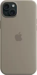 Apple iPhone 15 Plus Silicone Case with MagSafe clay