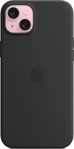 Apple iPhone 15 Plus Silicone Case with MagSafe black