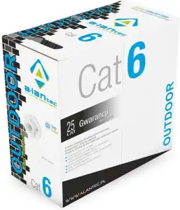 ALANTEC U/UTP cat.6 PE 4x2x23AWG 305m EXTERNAL DRY cable