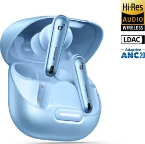 Anker Soundcore Liberty 4 NC Wireless Headphones, Light Blue