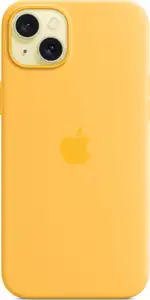 Apple iPhone 15 Plus Silicone Case with MagSafe sunshine
