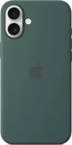 Apple iPhone 16 Plus Silicone Case with MagSafe lake green