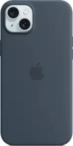 Apple iPhone 15 Plus Silicone Case with MagSafe storm blue