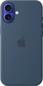 Apple iPhone 16 Plus Silicone Case with MagSafe denim