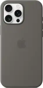 Apple iPhone 16 Pro Max Silicone Case with MagSafe stone gray