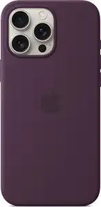 Apple iPhone 16 Pro Max Silicone Case with MagSafe plum