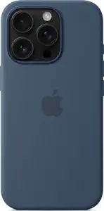Apple iPhone 16 Pro Silicone Case with MagSafe denim