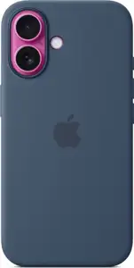 Apple iPhone 16 Silicone Case with MagSafe denim