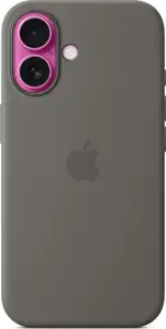 Apple iPhone 16 Silicone Case with MagSafe stone gray